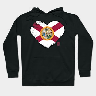 U.S. State - I Love Florida - Florida Flag Hoodie